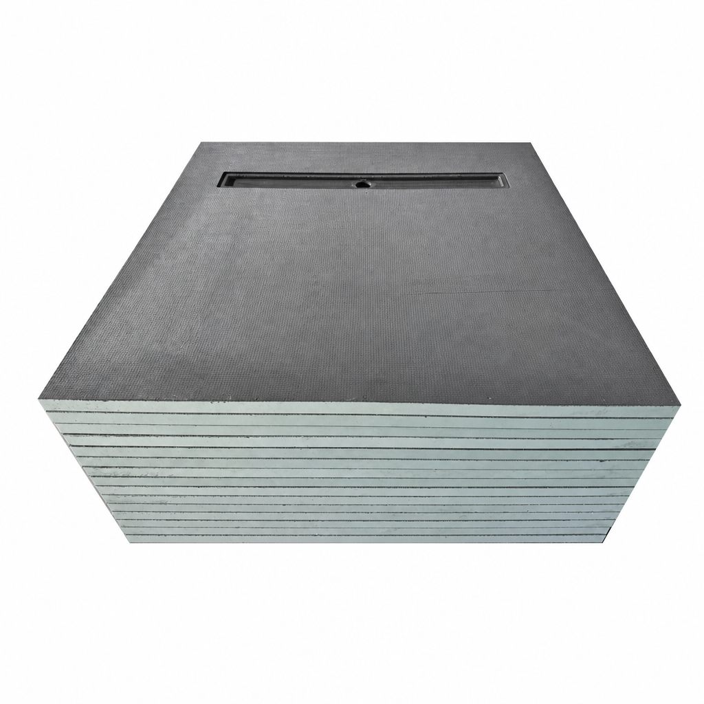 Shower tray supplied with waterproof accessories